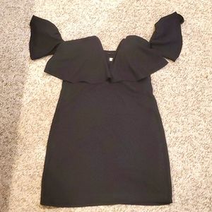 Black mini dress